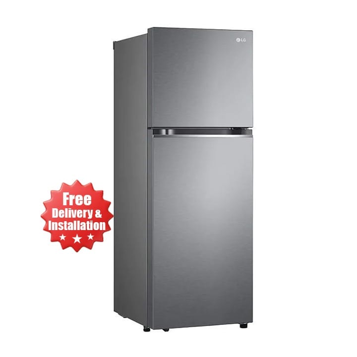 LG New Smart Inverter Top Freezer, Door Cooling Plus, Multi Air Flow, Smart Diagnosis 315L - Dark Graphite Steel - GN-B422PQGB