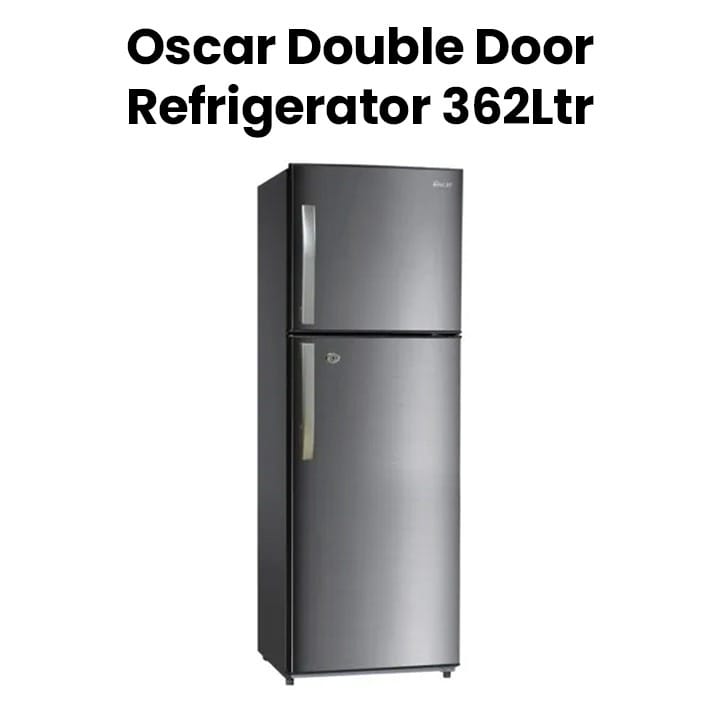 Oscar Frost Free Refrigerator 362L, Energy Efficient, Hassle Free Cooling, Perfect For Families - Black - ORF 405FFHS