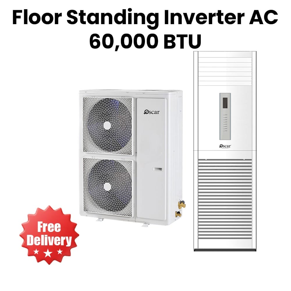Oscar 60,000 BTU Floor Standing Inverter AC | Hot & Cold | OFS60KHC