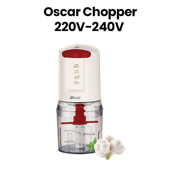 Oscar 3-In-1 Chopper, Food Chopping, Compact Design And Reliable Performance - White - OCH 318