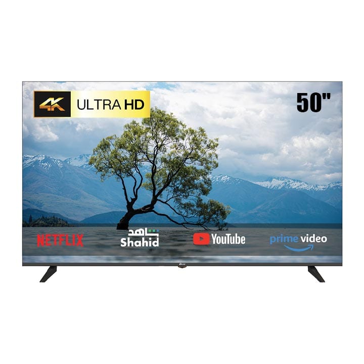 Oscar 50-Inch Frameless UHD 4K Android Smart TV, Voice Remote, Built-in Chromecast, Dolby Audio & Wi-Fi Connectivity | Black - OS50A4KPD