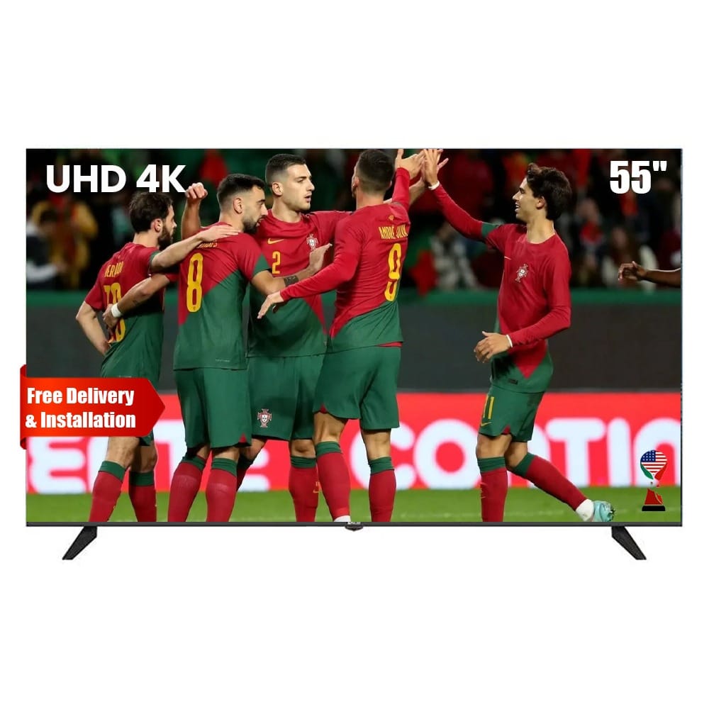 Oscar 55-Inch Frameless UHD 4K Android Smart TV, Voice Remote, Built-in Chromecast, Dolby Audio, Google Assistant & HDR Display | Black - OS55A4KPD