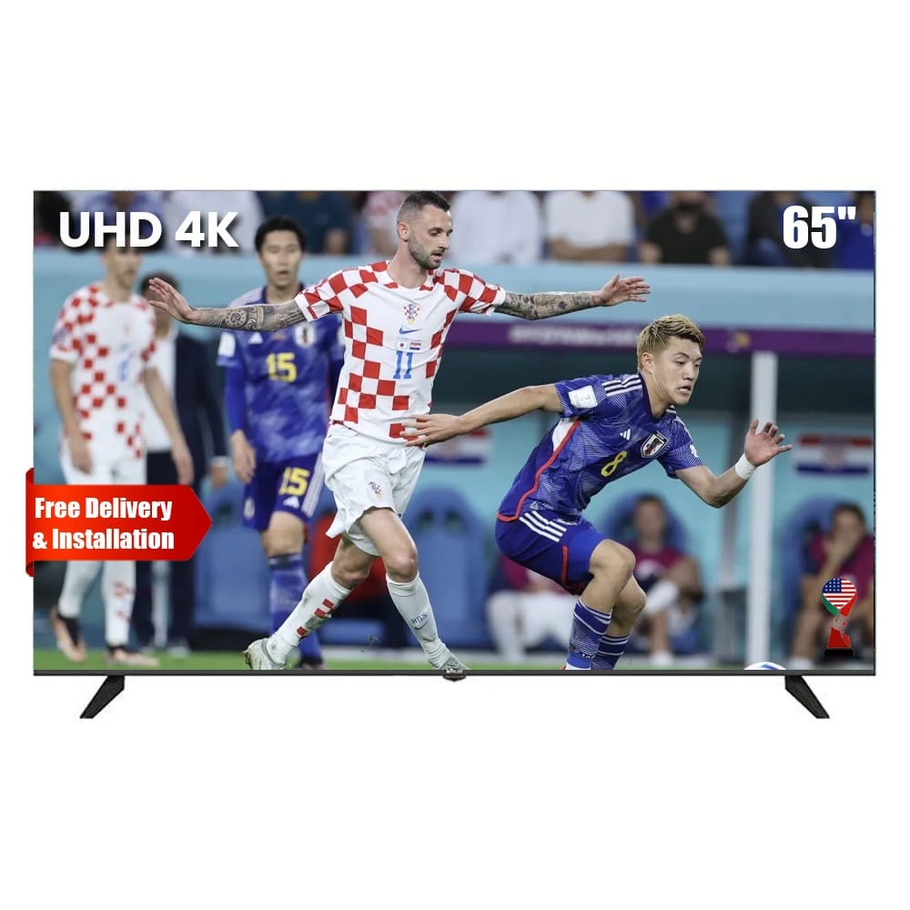 Oscar 65-Inch Frameless UHD 4K Android Smart TV, Voice Remote, Built-in Chromecast, Dolby Audio & Google Assistant | Black - OS65A4KPD