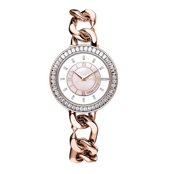 CIGA Design D Series Sparkle Women's Quartz Watch, Rose Gold Stainless Steel Case & Bracelet, Mineral Crystal, 30M Water Resistant