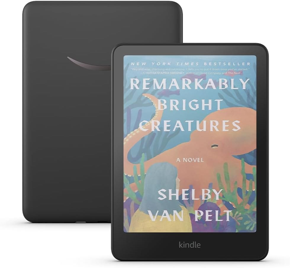 Amazon Kindle Colorsoft (16 GB) – 7-Inch Color Display e-Reader with Adjustable Warm Light, Waterproof (IPX8), 8-Week Battery Life | Black