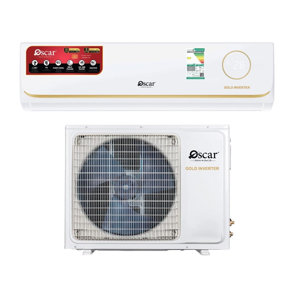 Oscar 2 Ton Split Inverter Air Conditioner, 22500 BTU/h, R32 Refrigerant, Rotary Compressor, Cool Only | White - OSMC24QCR32INV