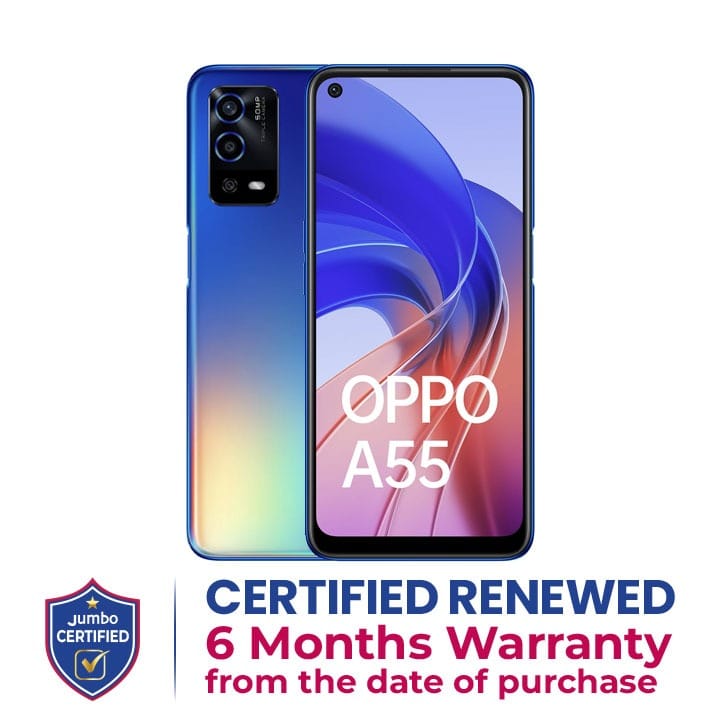 Buy Oppo A55 4GB+128GB Smartphone | Rainbow Blue | CPH2325 Online