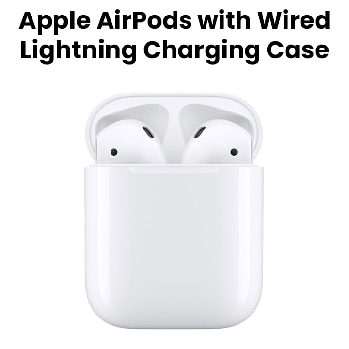 Apple AirPods 2nd Generation, Lightning Charging Case, Rich High