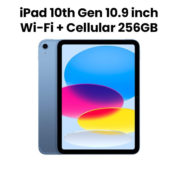 Apple Wi-Fi + Cellular iPad 256GB 10th Generation 10.9 Inch