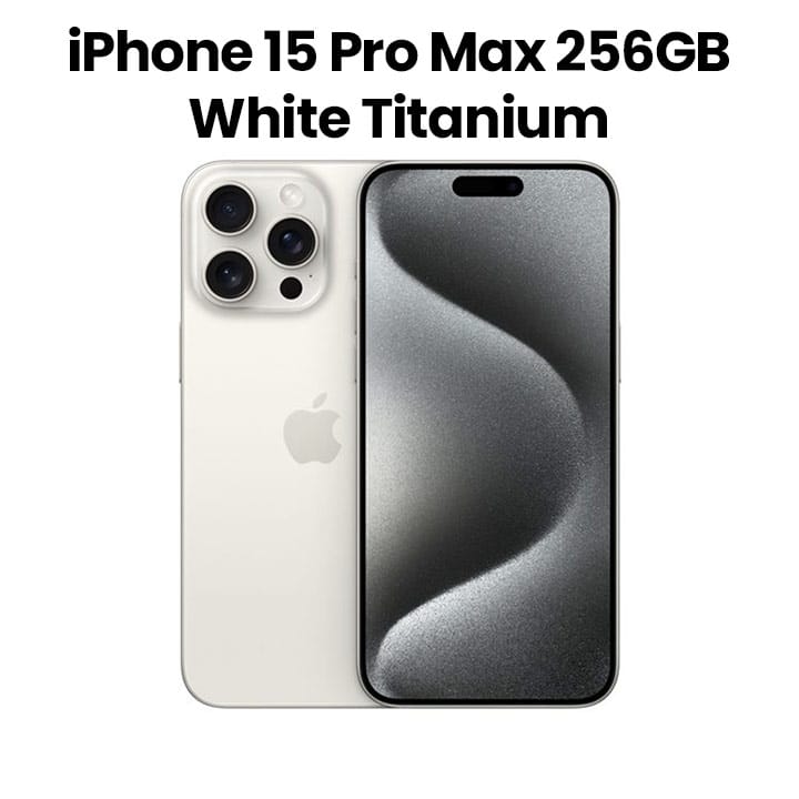 Buy Apple iPhone 15 Pro Max 256GB White (MU783AA/A)|Jumbosouq