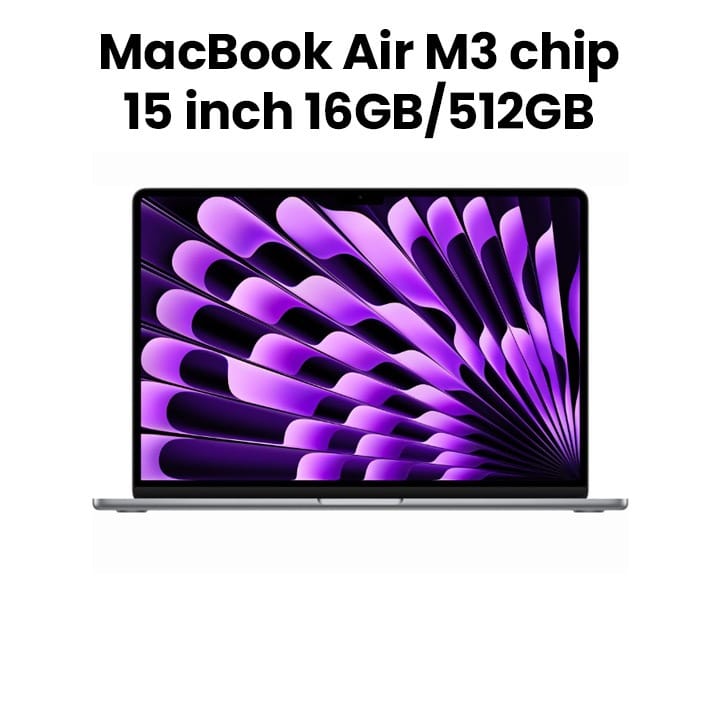 Apple MacBook Air 16GB RAM 512GB SSD 15 Inch, Liquid Retina XDR