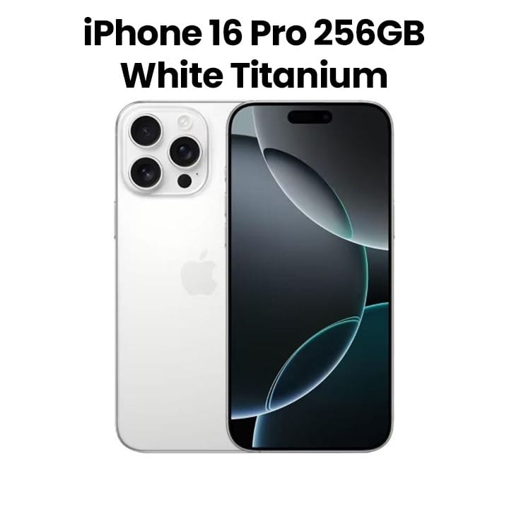 Buy Apple iPhone 16 Pro 256GB - White Titanium | MYN13AE/A | Jumbo