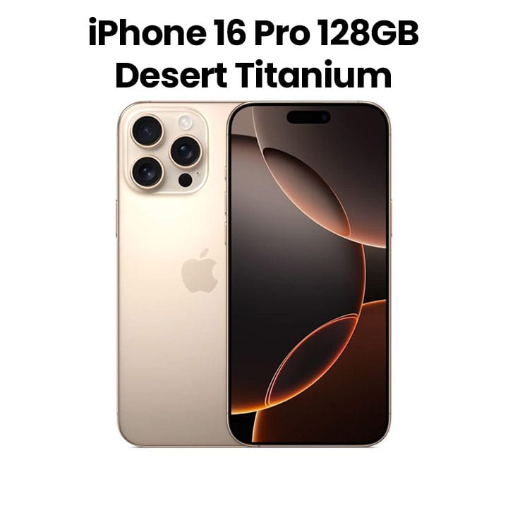 Apple iPhone 16 Pro 128GB Storage 6.3 Inch, Durable Titanium