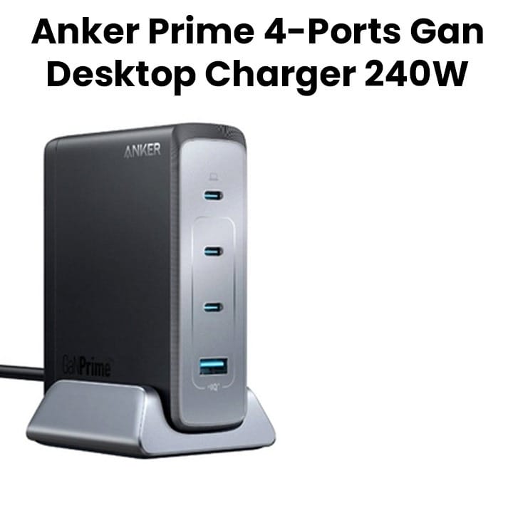 Buy Anker Prime 240W GaN Desktop Charger (4 Ports) - Black