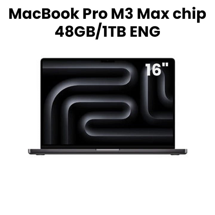 Apple MacBook Pro 16 Inch, M3 Max Chip, 48GB RAM, 1TB SSD, 16-Core