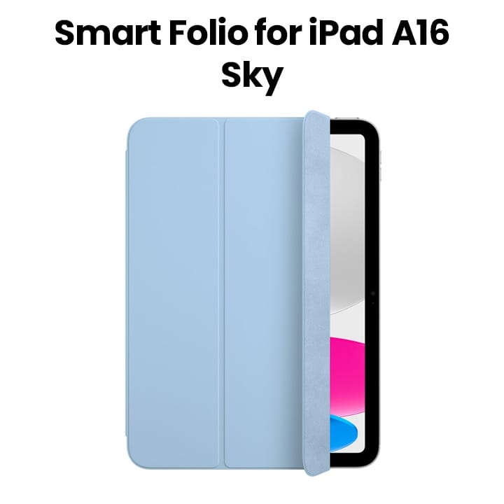 Buy Apple Smart Folio for iPad (A16) - Sky | MDEQ4ZM/A Online in