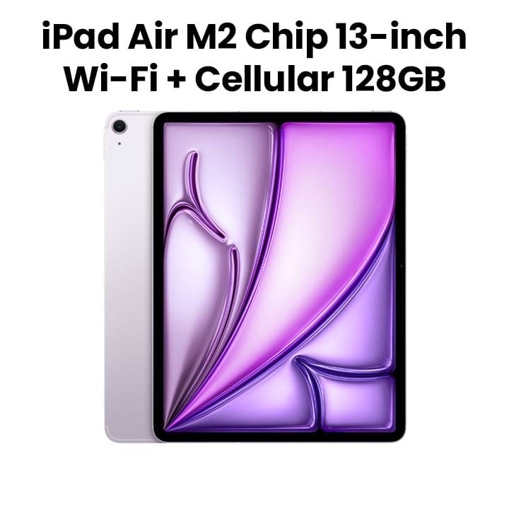 Buy Apple iPad Air 13-inch Wi-Fi + Cellular 128GB - Purple