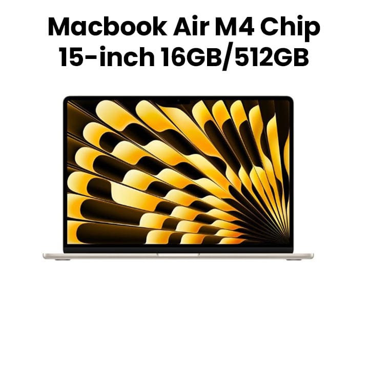 Apple MacBook Air 16GB RAM 512GB SSD 15 Inch, Liquid Retina Display