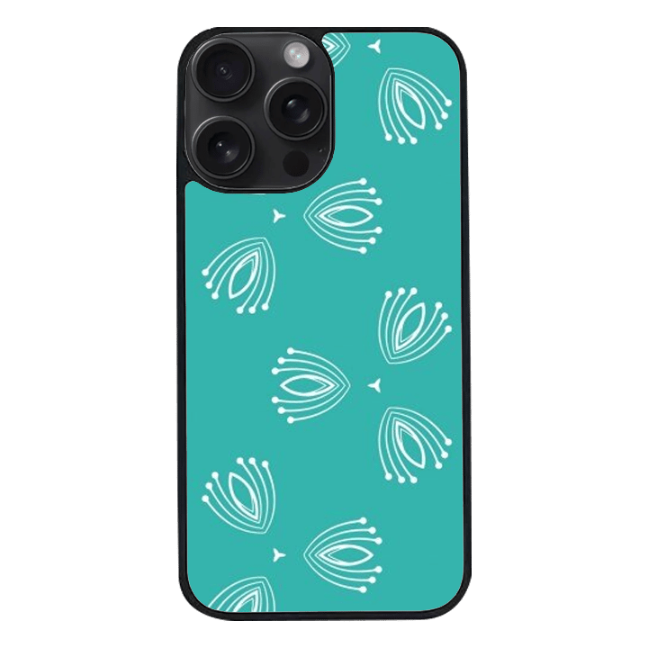 Buy iPhone 15 Pro Max Black Case Printed With Nice Blue Background