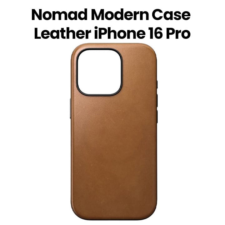 Buy Nomad Modern Leather Folio for iPhone 16 Pro | Brown | Leather