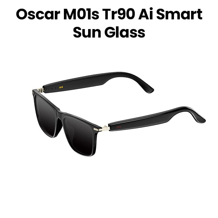 Oscar AI Smart Sunglasses, Skyvoice Freedom, Leisurely Chat, IP68 Dustproof And Waterproof, Pure Intonation, Dual Quality Control Mode - Black - M01S TR90
