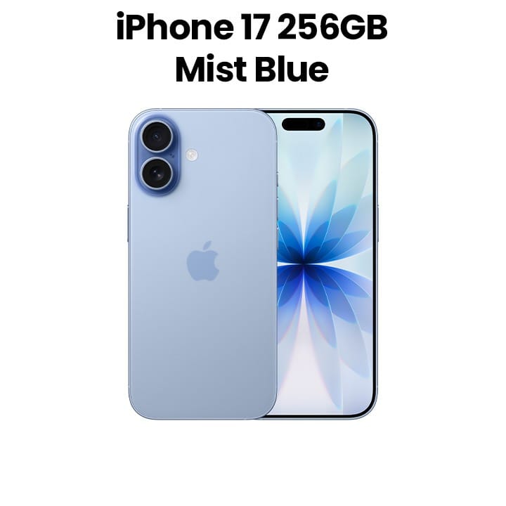 آبل آيفون 17 256 جيجابايت — أزرق ضبابي | MG694AH/A