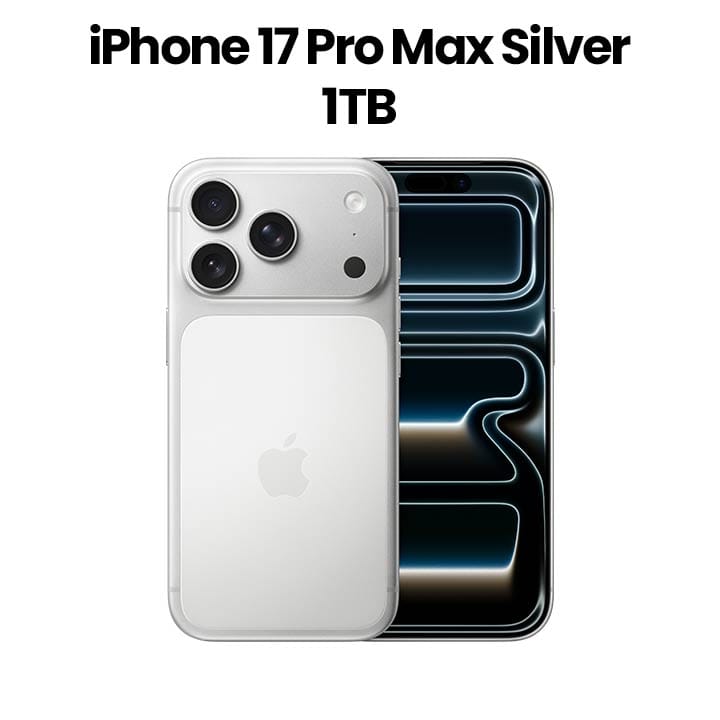 Apple iPhone 17 Pro Max 12GB RAM 1TB Storage 6.9 Inch, Super Retina XDR, Pro-Level Performance - Silver - MFYF4AH/A