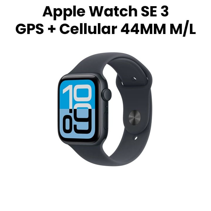 Apple Watch SE 3 GPS + Cellular 44mm, 5G Cellular And Durable Design