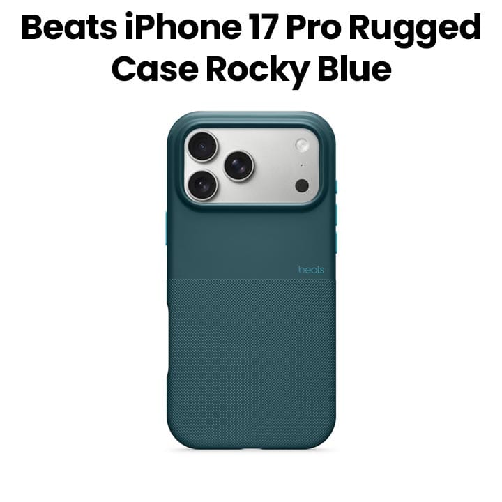 Apple Beats Rugged Case With MagSafe For iPhone 17 Pro, Camera Control Protection, Matte Texture With Microfibre Lining - Rocky Blue - MGJN4LL/A