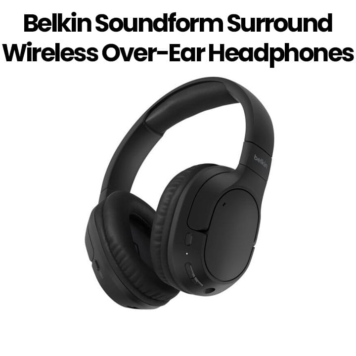 Belkin SoundForm Mini Kids Bluetooth Headphones, 30H Battery, 85dB Volume Limit, Pink