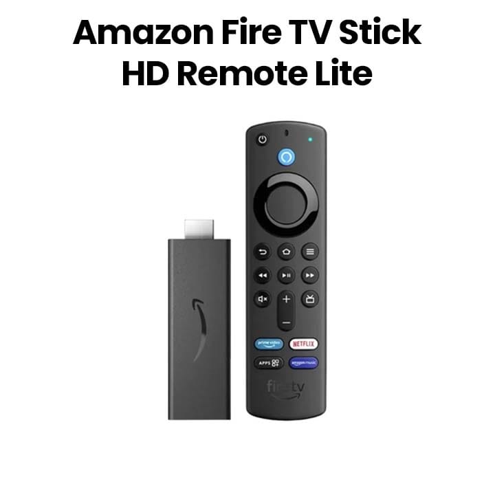 Buy Amazon Fire TV Stick HD with Alexa Voice Remote Lite – Black