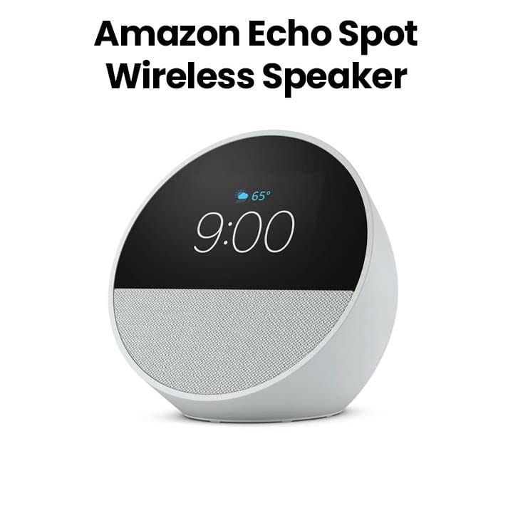 Buy Amazon Echo Spot Wireless Speaker with Alexa Voice Control – White ...