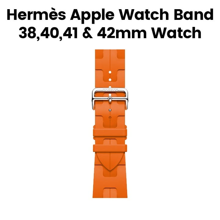 Hermès Apple Watch Band 42mm for 38/40 & 41mm Cases – Orange Single Tour