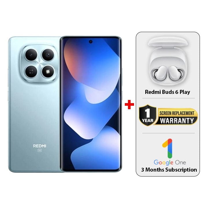 Xiaomi Redmi Note 15 5G 8GB / 256GB - Glacier Blue + Redmi Buds 6 Play + 1Yr. Screen Replacement + 3 Month Google One Subscription