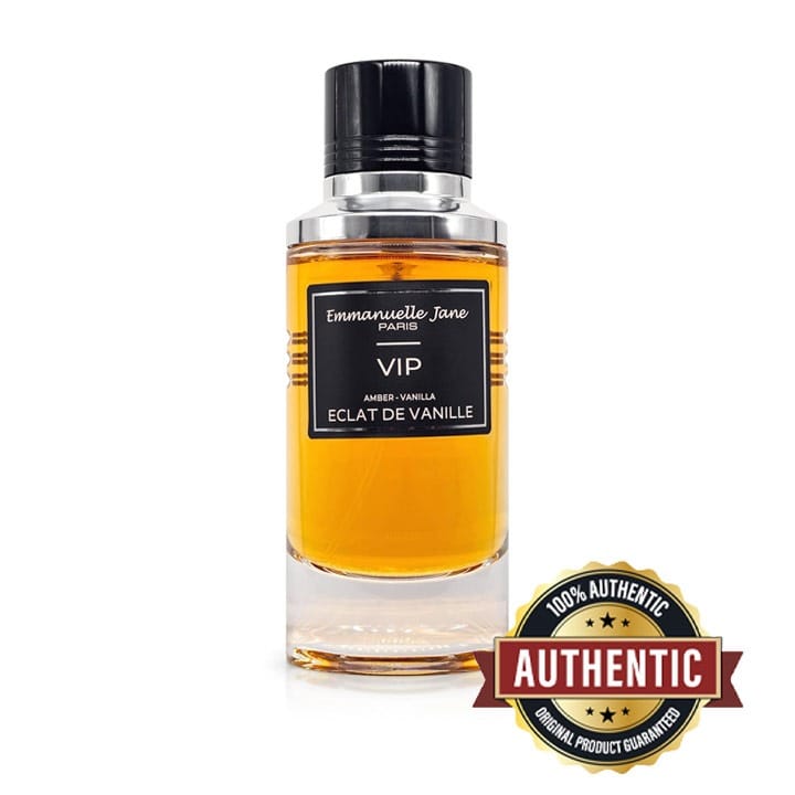 Emmanuelle Jane VIP Éclat de Vanille Unisex Eau de Parfum 90ml – Sweet Vanilla, Creamy Accord & Soft Musk Long-Lasting Fragrance | 372780