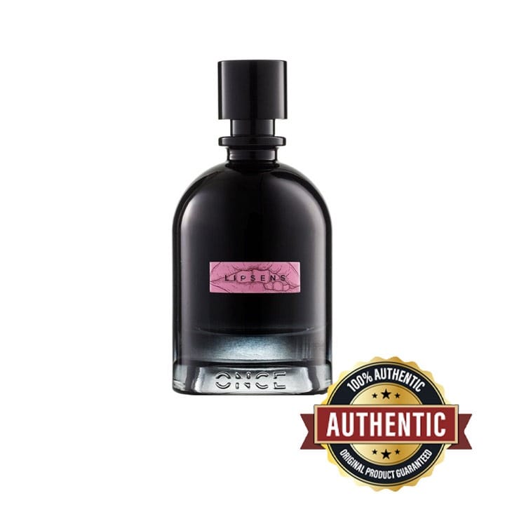 Once Perfume Lipsens Unisex Perfume 100ML Eau De Parfum Sweet Fruity Vanilla Musky Amber Powdery Long Lasting | Clear - 8053629626702