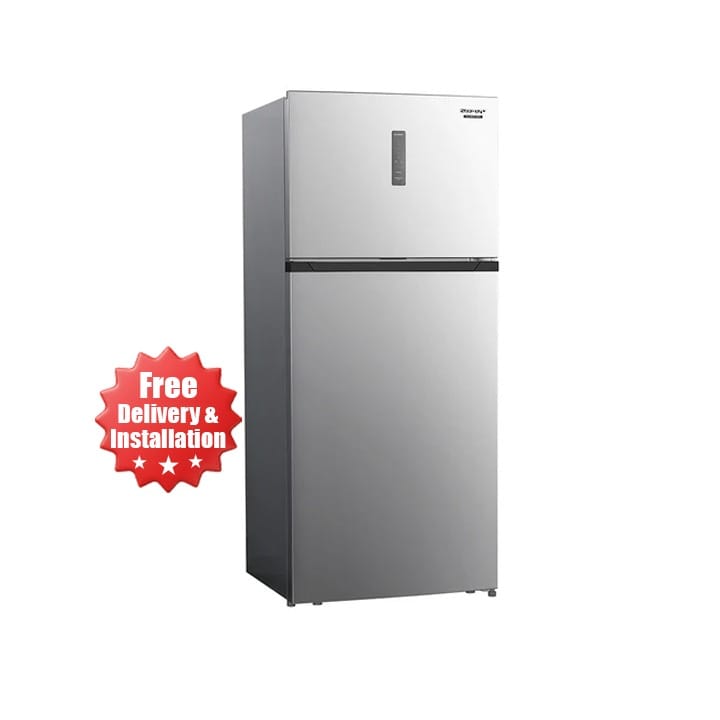 Sharp Double Door Refrigerator 900L, Energy-Saving Inverter Technology, No Frost System - Inox - SJ-HM900-HS3