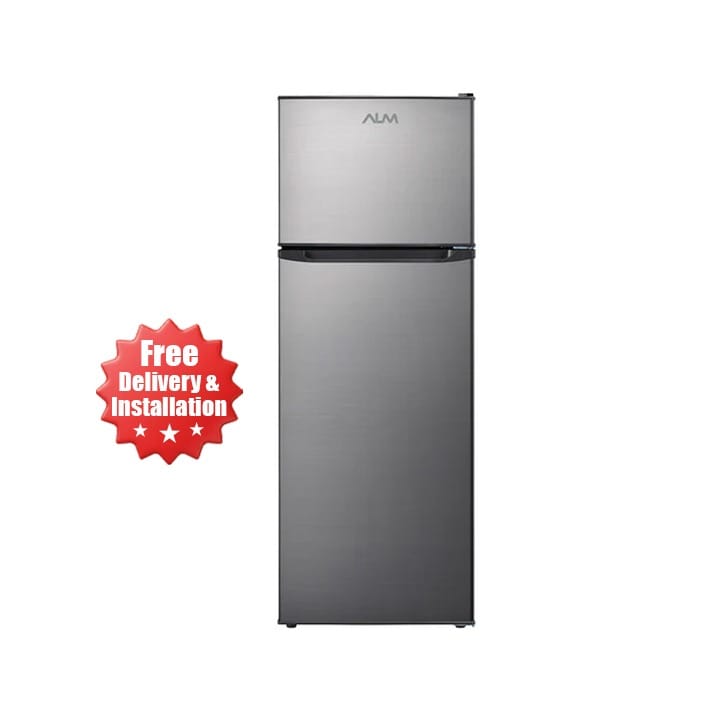 ALM Double Door Top Mount Refrigerator 475L Gross Capacity, Efficient Cooling Performance, Reliable Temperature Control - Silver - ALM-RF475SG