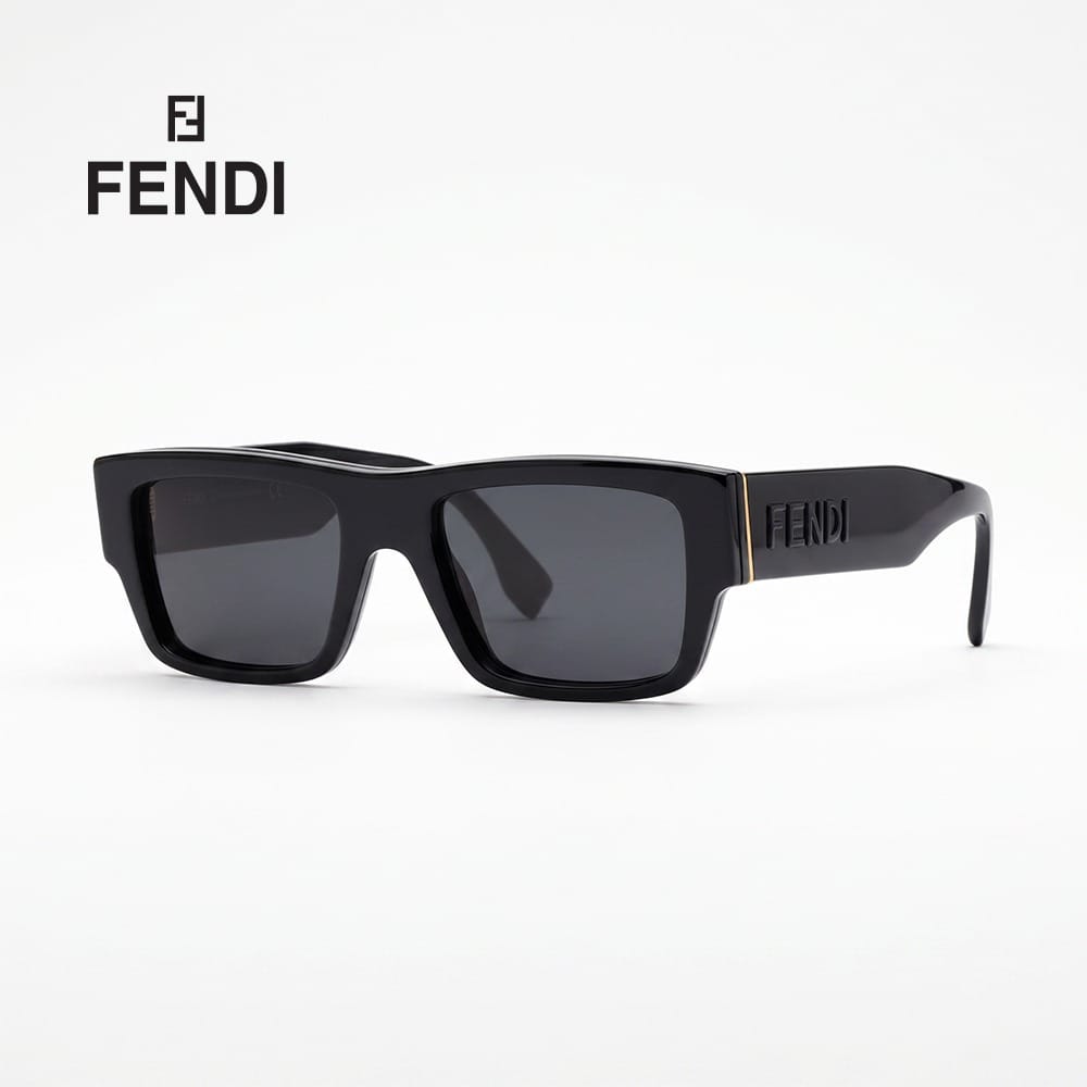 Fendi Men FE40118I Cat-Eye Sunglasses - Oversized Acetate Frame, Gradient UV Protection Lenses, Luxury Italian Designer Eyewear | 192337151903