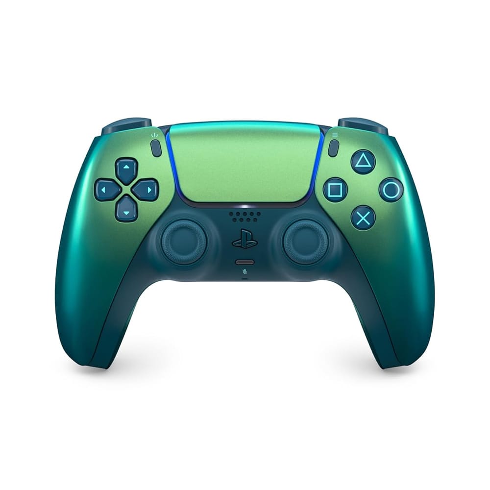 Sony PlayStation 5 DualSense Wireless Controller with Haptic Feedback, Adaptive Triggers, Built-in Microphone & Signature Comfort Design | Chrome Teal - 711719587569
