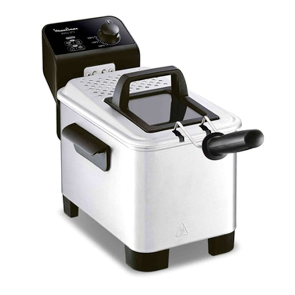 Moulinex Easy Pro Semi Professional Deep Fryer 3L, Powerful 2200W Heating Performance, Cool Zone Technology, Adjustable Temperature Control - Silver - AM333027