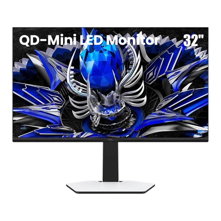 TCL QD Mini LED Monitor 32 Inch, 165Hz Refresh Rate, 96% DCI-P3 Color Gamut, Rheinland Flicker-Free And Low Blue Light - Black - 32R84