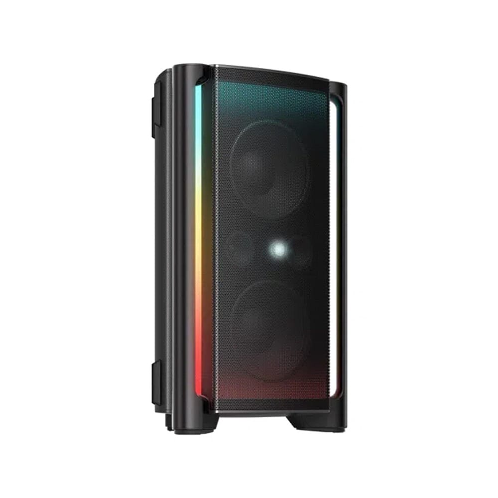TCL Powerful Sound Party Speaker 340W, 8 Dynamic Light Show Presets, 18 Hours Playtime, IPX4 Anti Splash, True Wireless Stereo - Black - TP300K