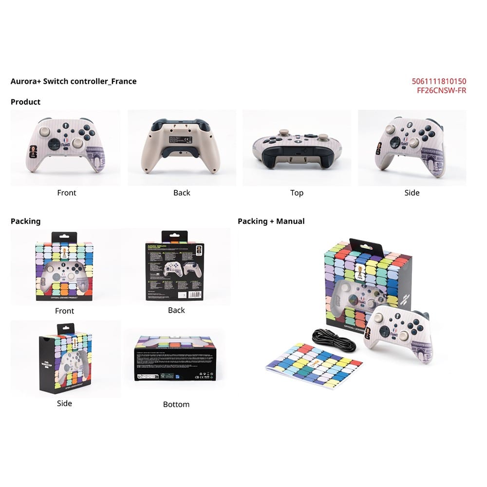 FIFA World Cup 2026 Official Licensed Product | Gaming Controller|FF26CNSW-FR