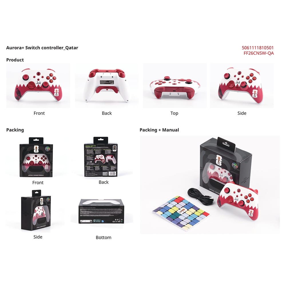 FIFA World Cup 2026 Official Licensed Product | Gaming Controller|FF26CNSW-QA