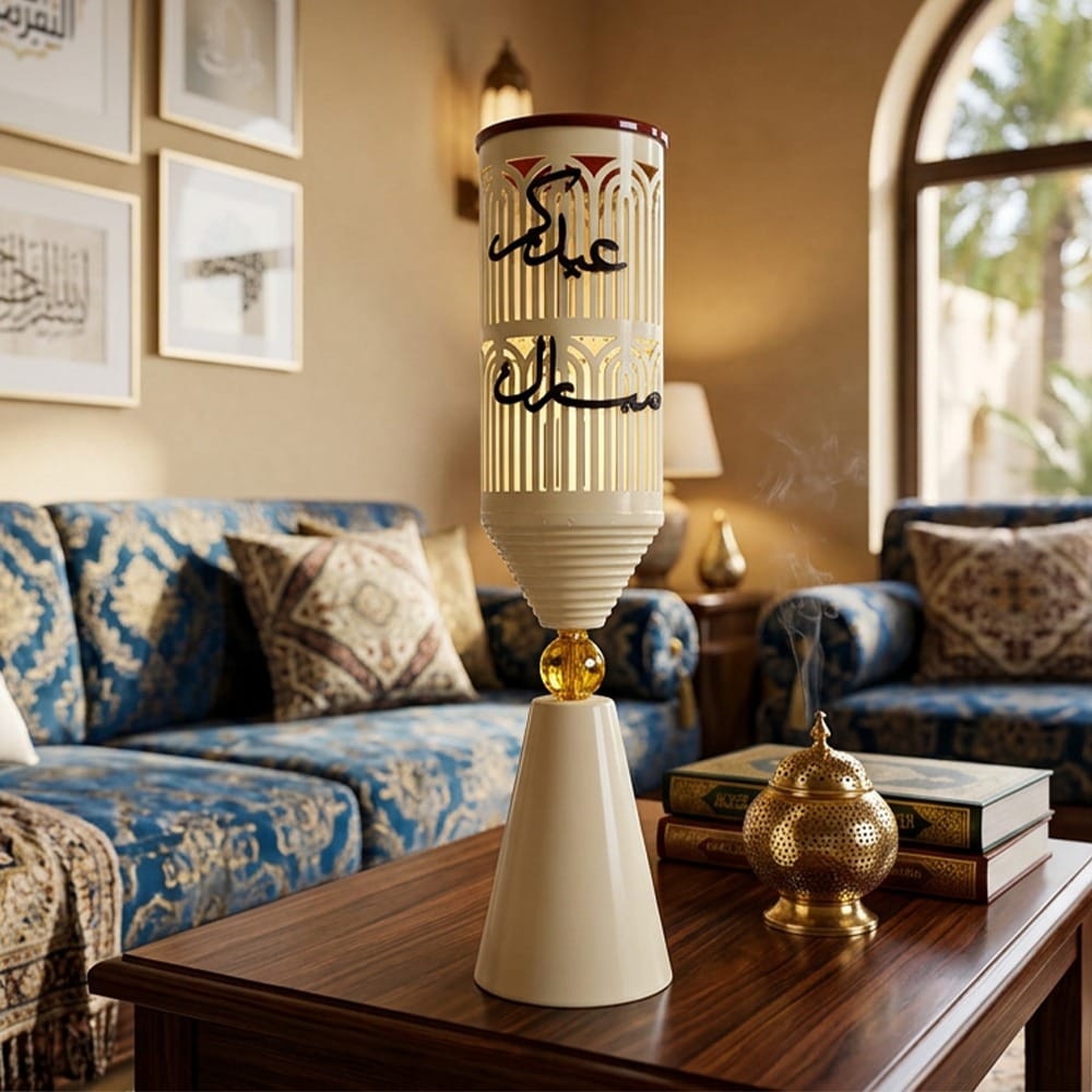 Bakhoor Burner Stand Big 831, Premium Incense Burner for Oud & Bakhoor, Heat-Resistant Traditional Home Fragrance Holder