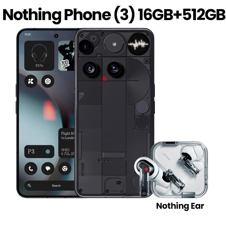 Buy Nothing Phone (3a) 12+256GB Smartphone - Black | A10400151