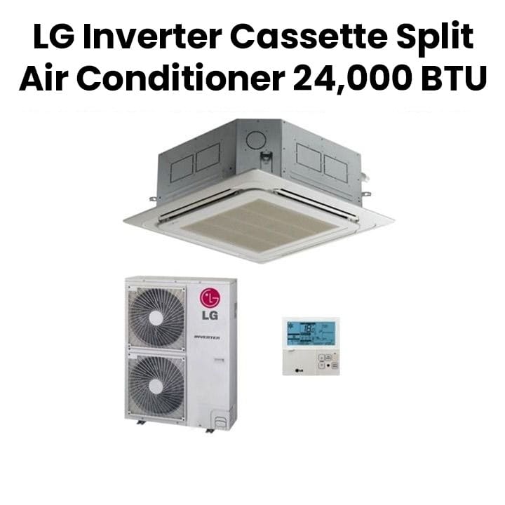 LG Inverter Cassette Split Air Conditioner 24,000 BTU | AT-Q24GPLT1