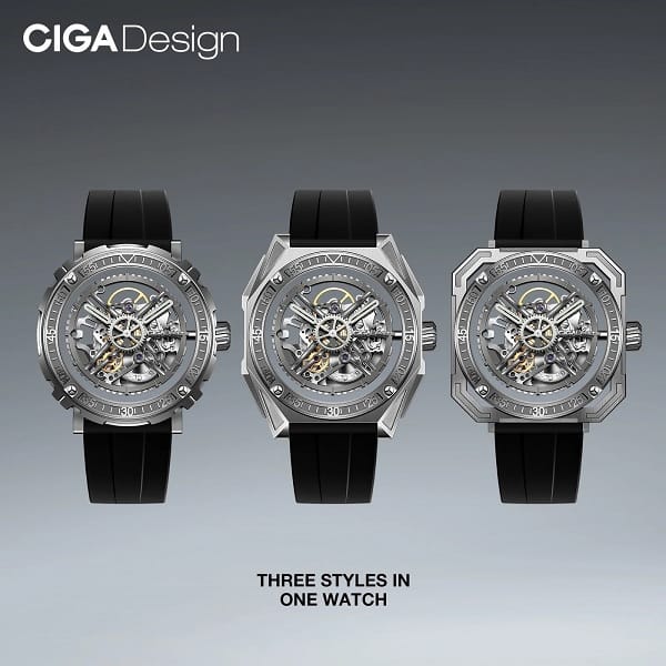 CIGA Design M-Series Set Automatic Watch, Titanium Case, Swiss Made Automatic Movement, Sapphire Crystal