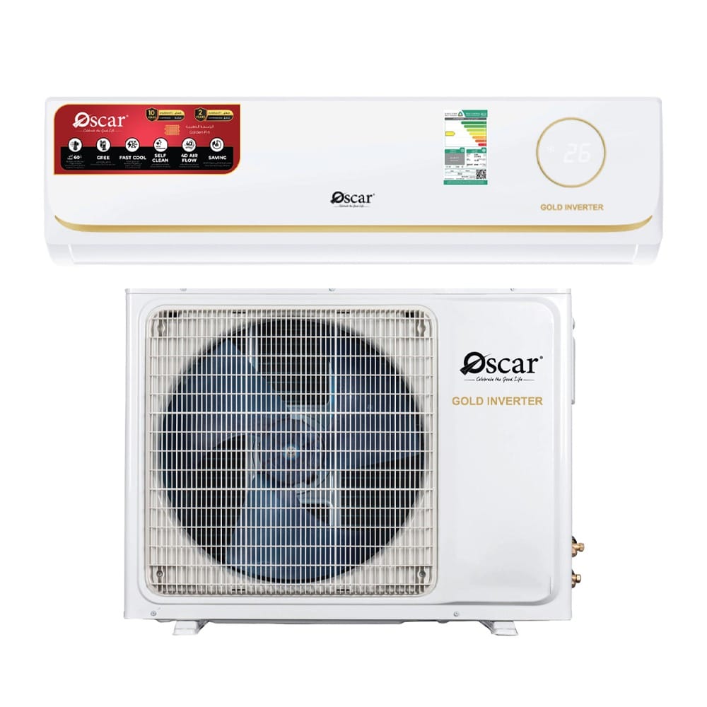 Oscar 1.5 Ton Split Inverter Air Conditioner, 18000 BTU/h, R32 Refrigerant, Rotary Compressor, Cool Only | White - OSMC18QCR32INV